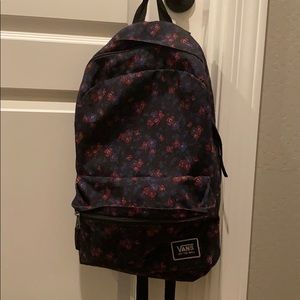 vans off the wall floral print backpack